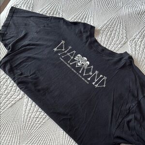 Diamond Supply Co Black and White Short Sleeve Tees
